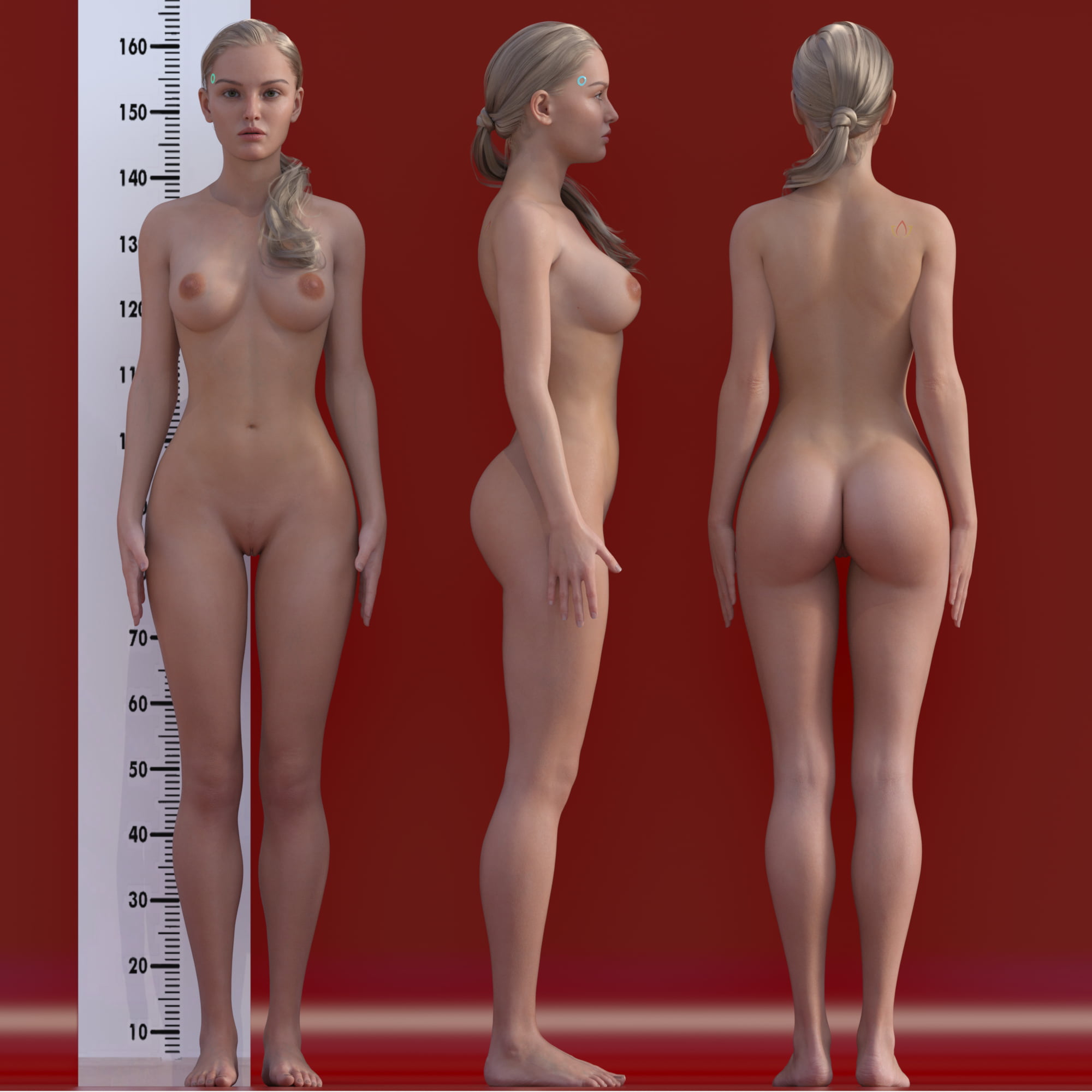 Hourglass Body AI Humanoid